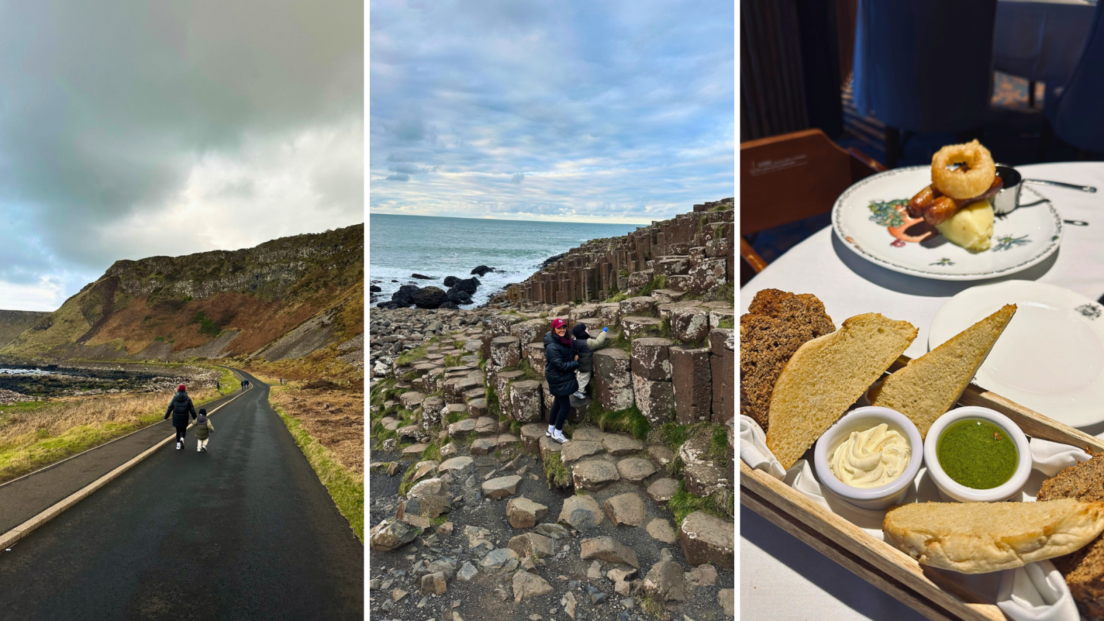 Belle Azzure visiting the giant's causeway and the bushmills inn