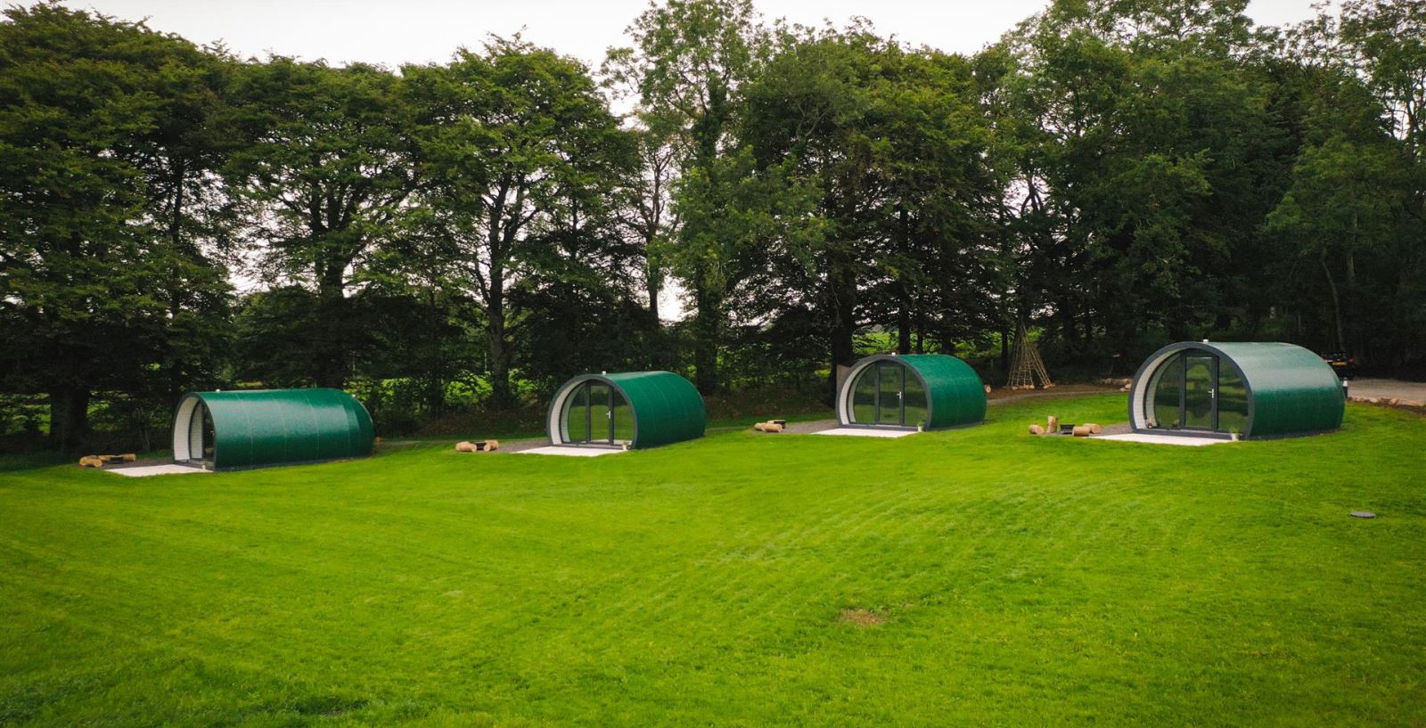 Glamping at Further Space at Thornfield Farm, Ballymoney